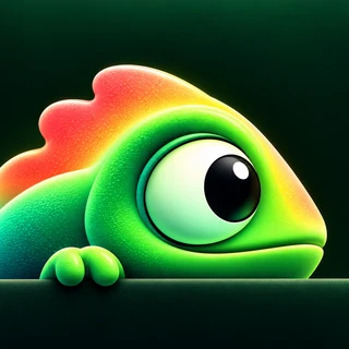 Diffy’s colorful chameleon